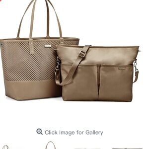 Skip*Hop Duet 2-in-1 Diaper Tote beige